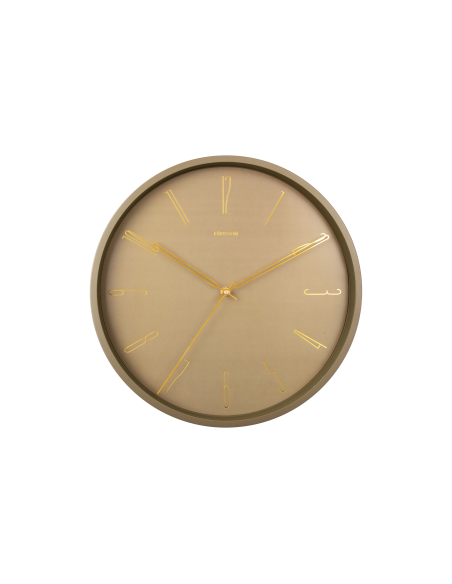 KARLSSON | Vægur, Belle Numbers metal moss green