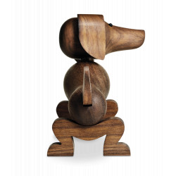 KAY BOJESEN - GRAVHUND - TRÆFIGUR I OLIERET VALNØD 2