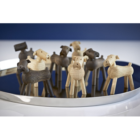 KAY BOJESEN - HUNDEN TIM - TRÆFIGUR I UBEHANDLET EG