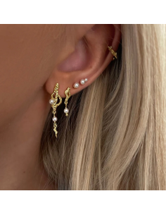 Nava Copenhagen | Nahla Petite Studs - Forgyldt 2