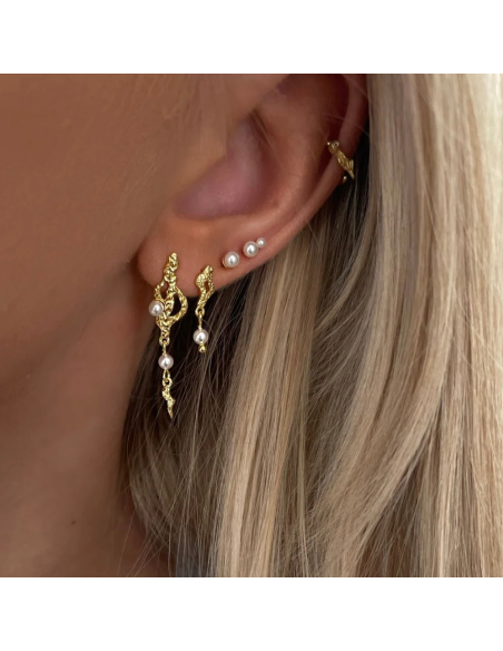 Nava Copenhagen | Nahla Petite Studs - Forgyldt Nava Copenhagen | Nahla Petite Studs - Forgyldt