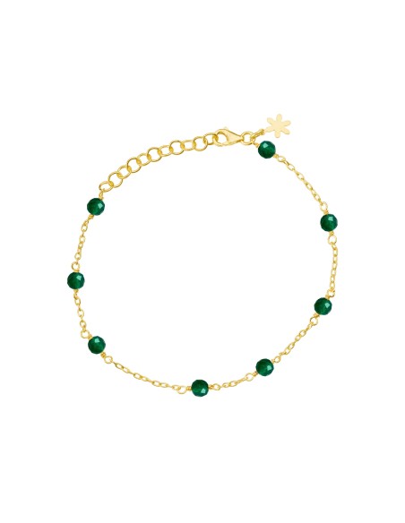 SUSANNE FRIIS BJØRNER | Armbånd forgyldt med grøn agat
