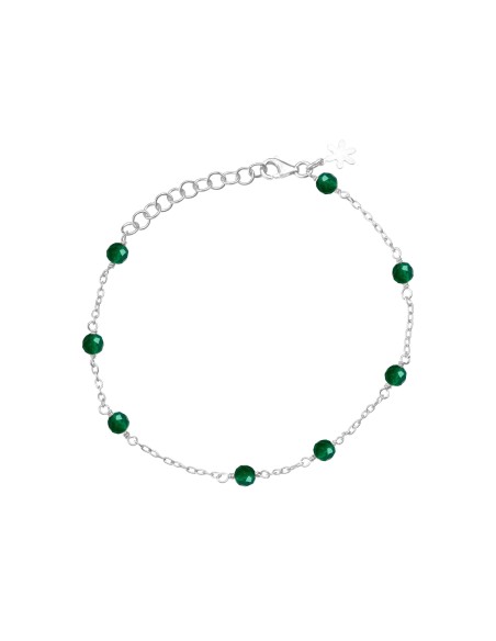 SUSANNE FRIIS BJØRNER | Armbånd sølv med grøn agat