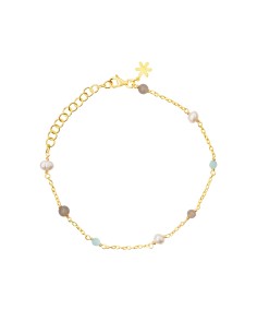 Susanne Friis Bjørner | Armbånd forgyldt med grøn agat