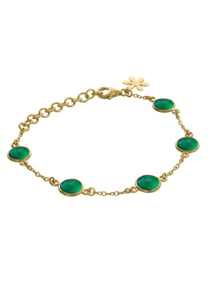 SUSANNE FRIIS BJØRNER | Forg. armbånd m. grøn agat