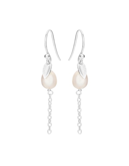 SUSANNE FRIIS BJØRNER | Øreringe i sølv med hvide perler