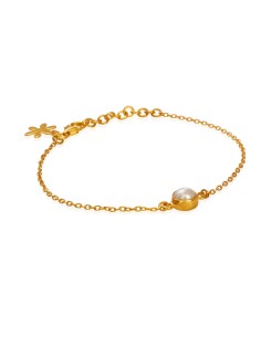 SUSANNE FRIIS BJØRNER | Armbånd forgyldt med ferskvandsperle