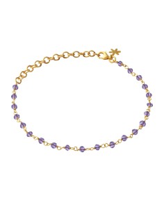 SUSANNE FRIIS BJØRNER | Armbånd i forgyldt sølv med ametyst