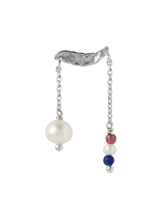 STINE A | Petit Gold Splash Ørering - Chains & French kiss - Silver