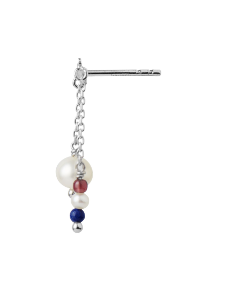 STINE A | Petit Gold Splash Ørering - Chains & French kiss - Silver STINE A | Petit Gold Splash Ørering - Chains & French kiss - Silver