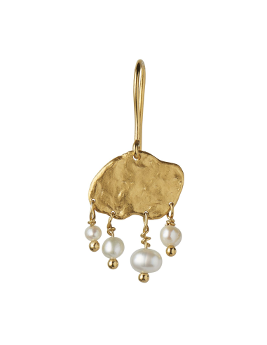 STINE A | Big Gold Splash Earring – Elegant Pearls