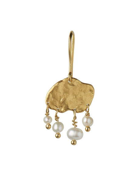 STINE A | Big Gold Splash Earring – Elegant Pearls STINE A | Big Gold Splash Earring – Elegant Pearls