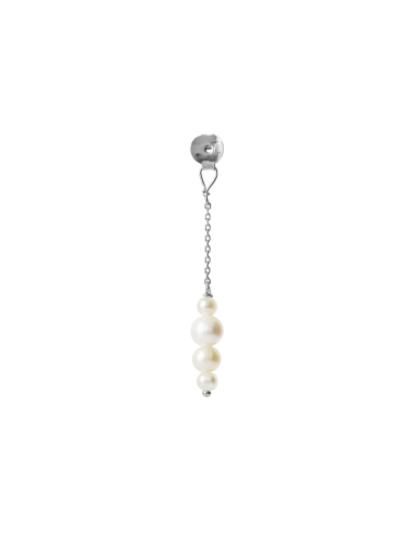STINE A | Pearl Berries Behind Ear Earring Silver
