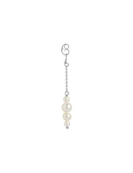 STINE A | Pearl Berries Behind Ear Earring Silver STINE A | Pearl Berries Behind Ear Earring Silver