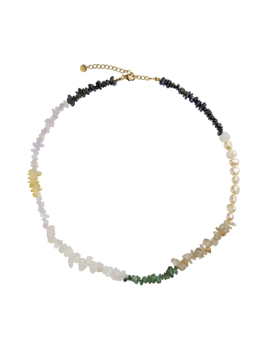 STINE A | Crispy Coast Necklace - Pacific Colors with Pearls & Gemstones