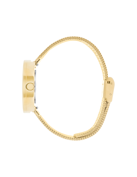 PICTO | 34 MM / BLACK DIAL / MATT GOLD MESH BAND