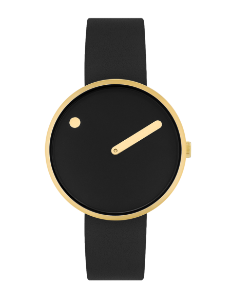 PICTO | 34 MM / BLACK DIAL / BLACK BIO BASED TPU STRAP