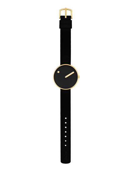 PICTO | 34 MM / BLACK DIAL / BLACK BIO BASED TPU STRAP