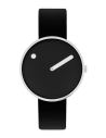 PICTO | 34 MM / BLACK DIAL / BLACK LEATHER STRAP