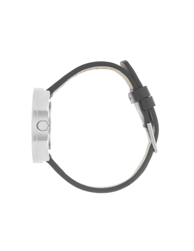 PICTO | 34 MM / BLACK DIAL / BLACK LEATHER STRAP