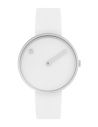 PICTO | 34 MM / WHITE DIAL / WHITE LEATHER STRAP