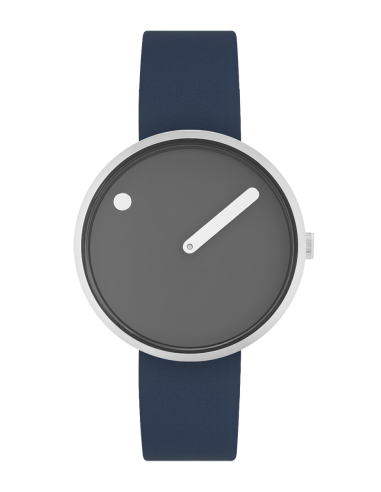 PICTO | 34 MM / THUNDER GREY DIAL / MIDNIGHT BLUE LEATHER STRAP