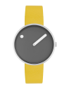 PICTO | 34 MM / THUNDER GREY DIAL / CANARY YELLOW LEATHER STRAP