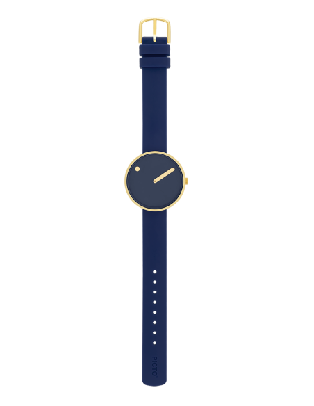 PICTO | 34 MM / MIDNIGHT BLUE DIAL / MIDNIGHT BLUE BIO BASED TPU STRAP