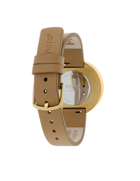 PICTO | 34 MM / CAPPUCCINO BROWN DIAL / CAPPUCCIONO BROWN LEATHER STRAP