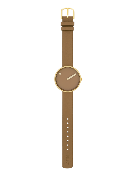 PICTO | 34 MM / CAPPUCCINO BROWN DIAL / CAPPUCCIONO BROWN LEATHER STRAP