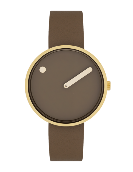 PICTO | 34 MM / MOCHA BROWN DIAL / MOCHA BROWN LEATHER STRAP