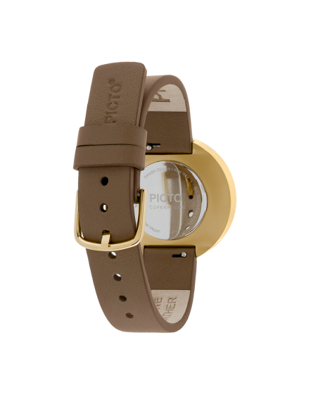 PICTO | 34 MM / MOCHA BROWN DIAL / MOCHA BROWN LEATHER STRAP