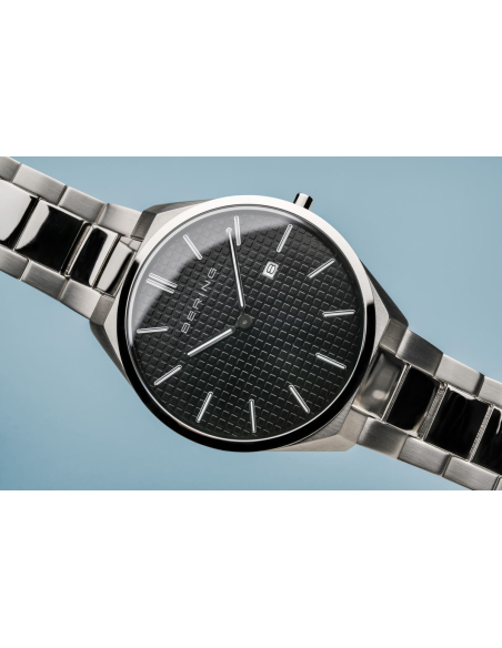 BERING | Ultra Slim | poleret/børstet sølv | 17240-702