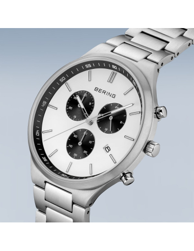 BERING | Titan Chrono | Børstet sølv | 11743-704