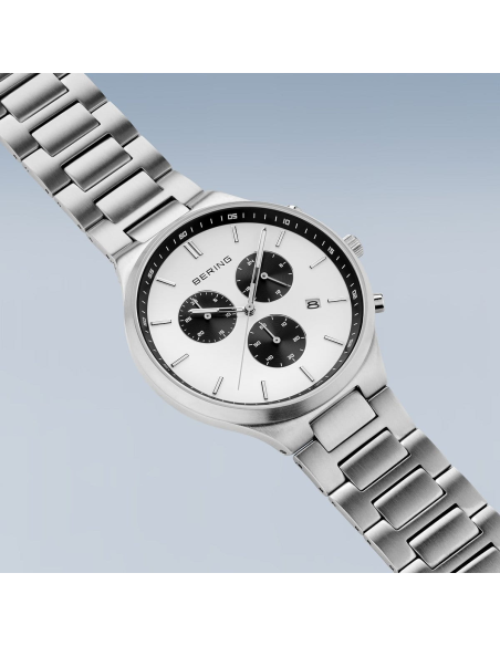 BERING | Titan Chrono | Børstet sølv | 11743-704 BERING | Titan Chrono | Børstet sølv | 11743-704