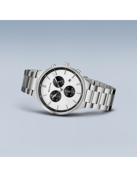 BERING | Titan Chrono | Børstet sølv | 11743-704 BERING | Titan Chrono | Børstet sølv | 11743-704