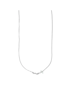 SISTIE x Silke - Halskæde sølv m. grøn prenit