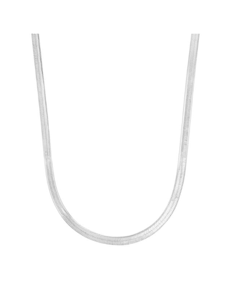 FLAT52 halskæde i rhodineret sølv | Nordahl Jewellery