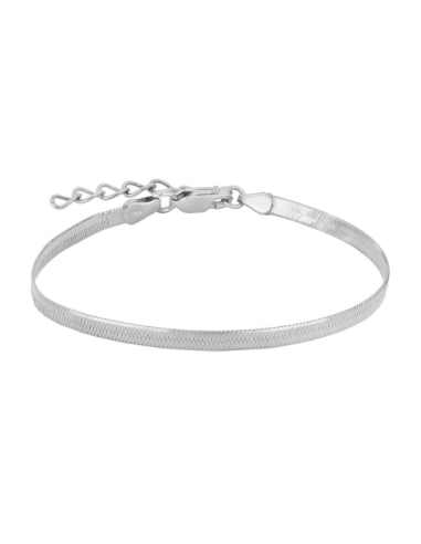 FLAT52 armbånd i rhodineret sølv | Nordahl Jewellery