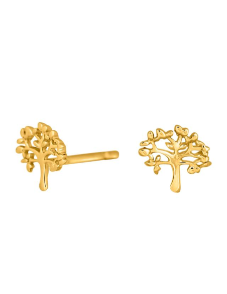 TREE52 ørestikker i forgyldt sølv | Nordahl Jewellery