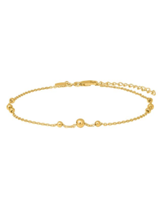 NORDAHL JEWELLERY | Forgyldt sølv ankel BEAD52 23+4cm