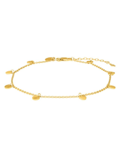 NORDAHL JEWELLERY | Forgyldt sølv ankel DISC52 23+4cm