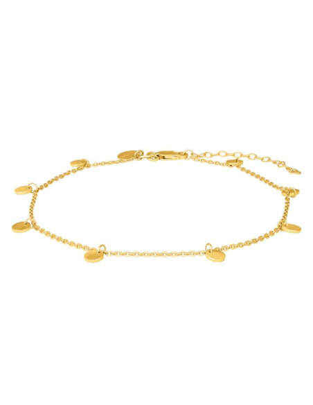 NORDAHL JEWELLERY | Forgyldt sølv ankel DISC52 23+4cm