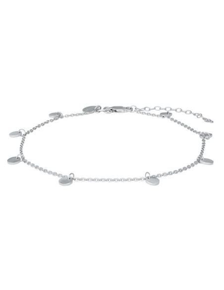 NORDAHL JEWELLERY | Rhd. sølv ankel DISC52 23+4cm