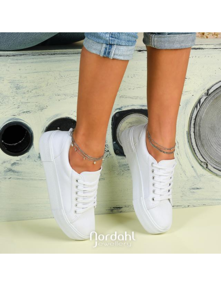 NORDAHL JEWELLERY | Rhd. sølv ankel DISC52 23+4cm