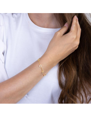 JOANLI NOR | Forgyldt sølv armbånd ANNANOR 6mm