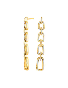 JOANLI NOR | Forgyldt ørehængere MIMINOR kantet