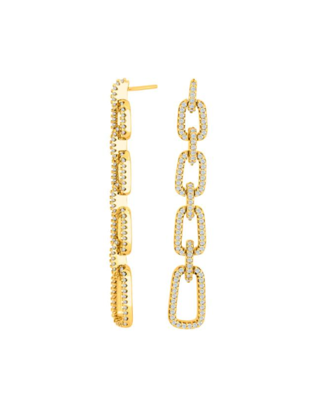 JOANLI NOR | Forgyldt ørehængere MIMINOR kantet JOANLI NOR | Forgyldt ørehængere MIMINOR kantet