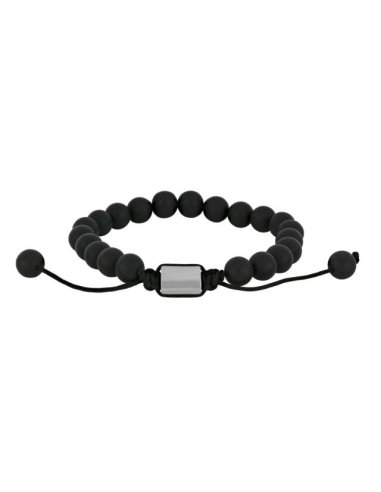 SON | Armbånd black agate 8mm