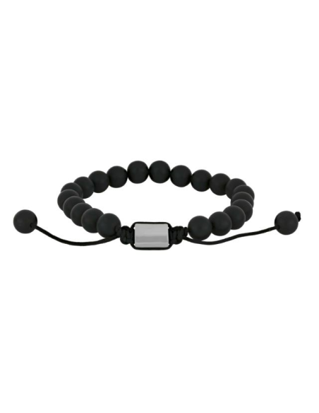 SON | Armbånd black agate 8mm